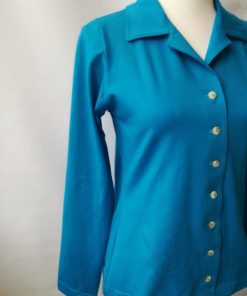 Stretch blouse 'turquoise' - Afbeelding 3